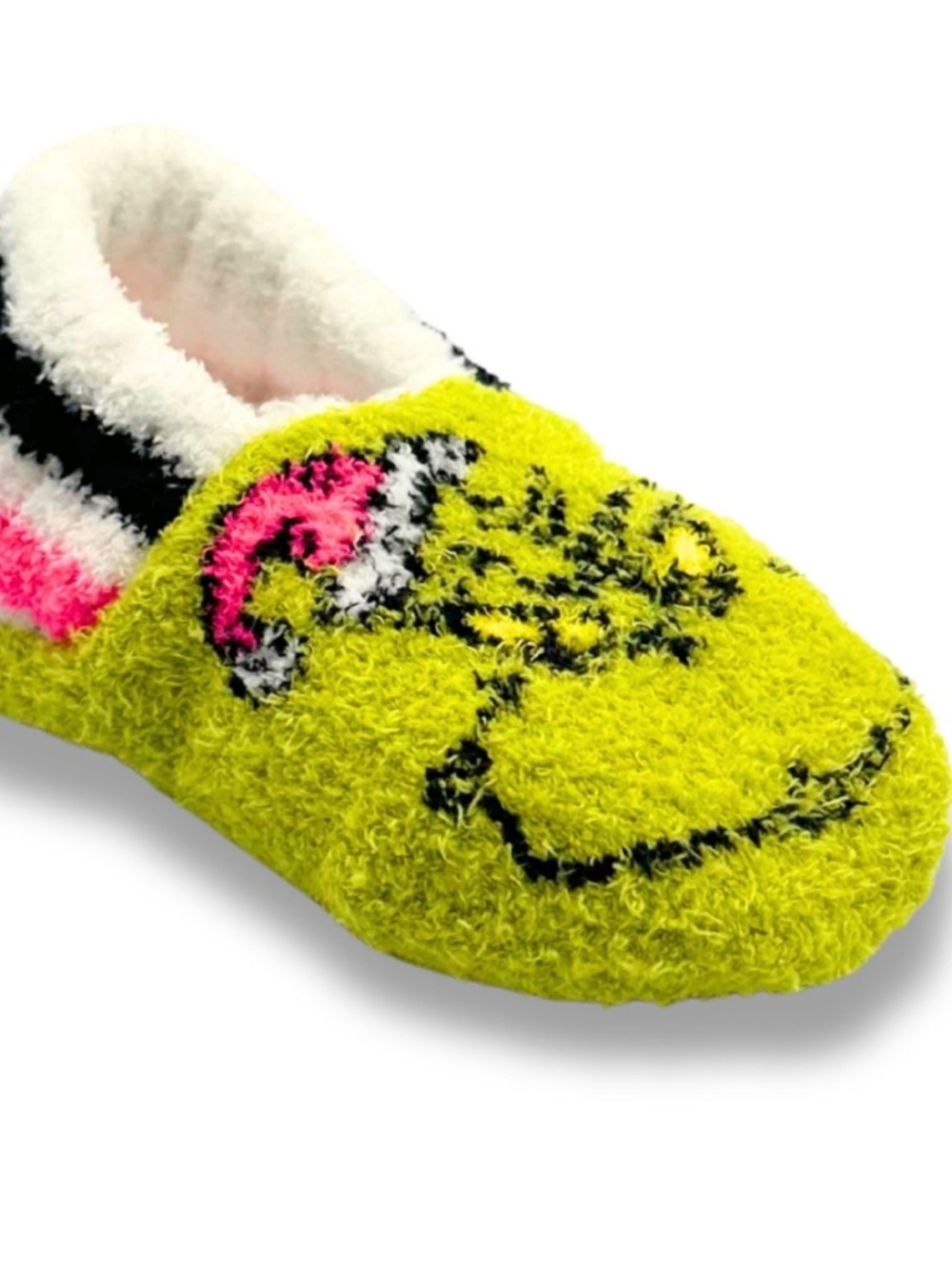 The Grinch Girls Justice Slipper Socks 1 PR Size S/M NWT